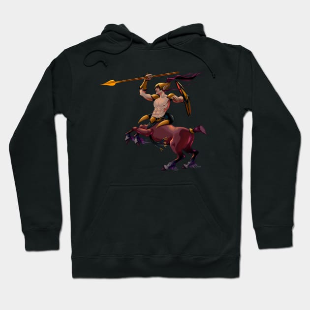 Centaur with spear and armor Hoodie by ddraw